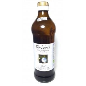 Bio-Leinöl - kaltgepresst - nativ - Hansemühle 500 ml