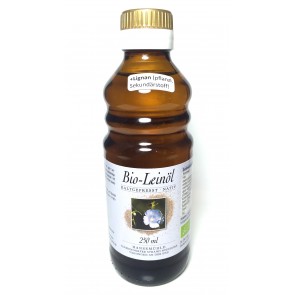 Bio-Leinöl - kaltgepresst - nativ - Hansemühle 250 ml
